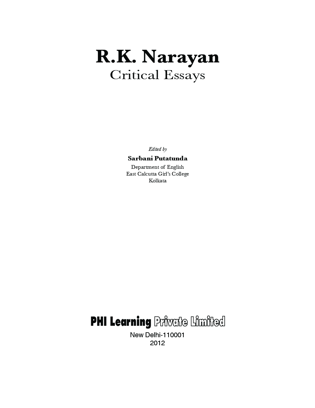 R.k. narayan writing style picture