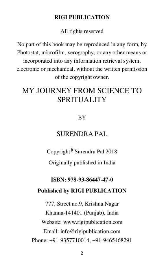 My Journey From Science To Spirituality - Page 3