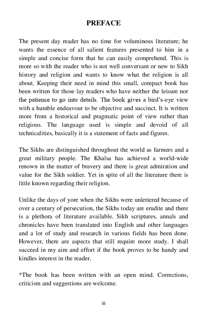 Sikhism At A Glance - The Sikhs And Their Religion Vol-1 - Page 4