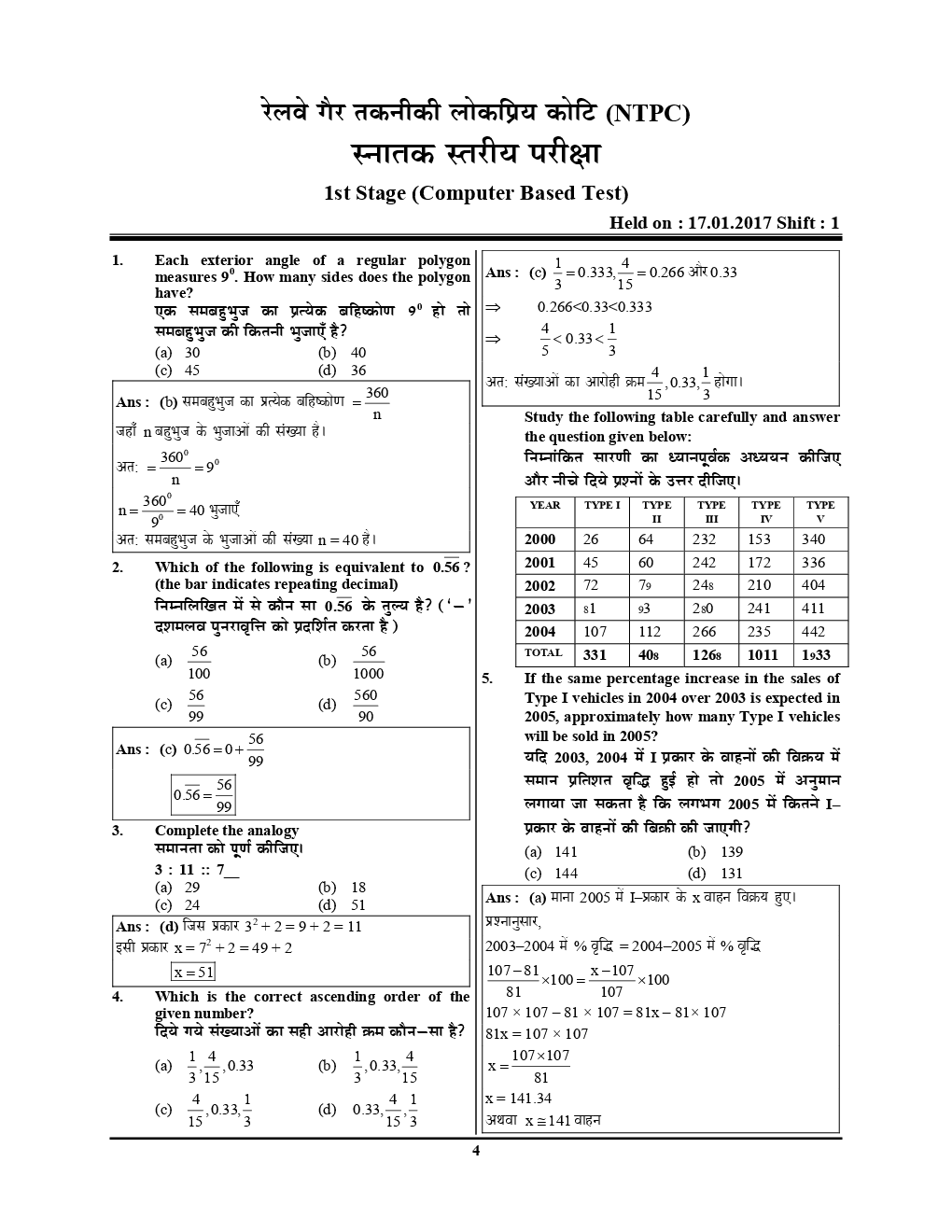 RRB NTPC  साल्व्ड पेपर्स Vol. -1 - Page 5
