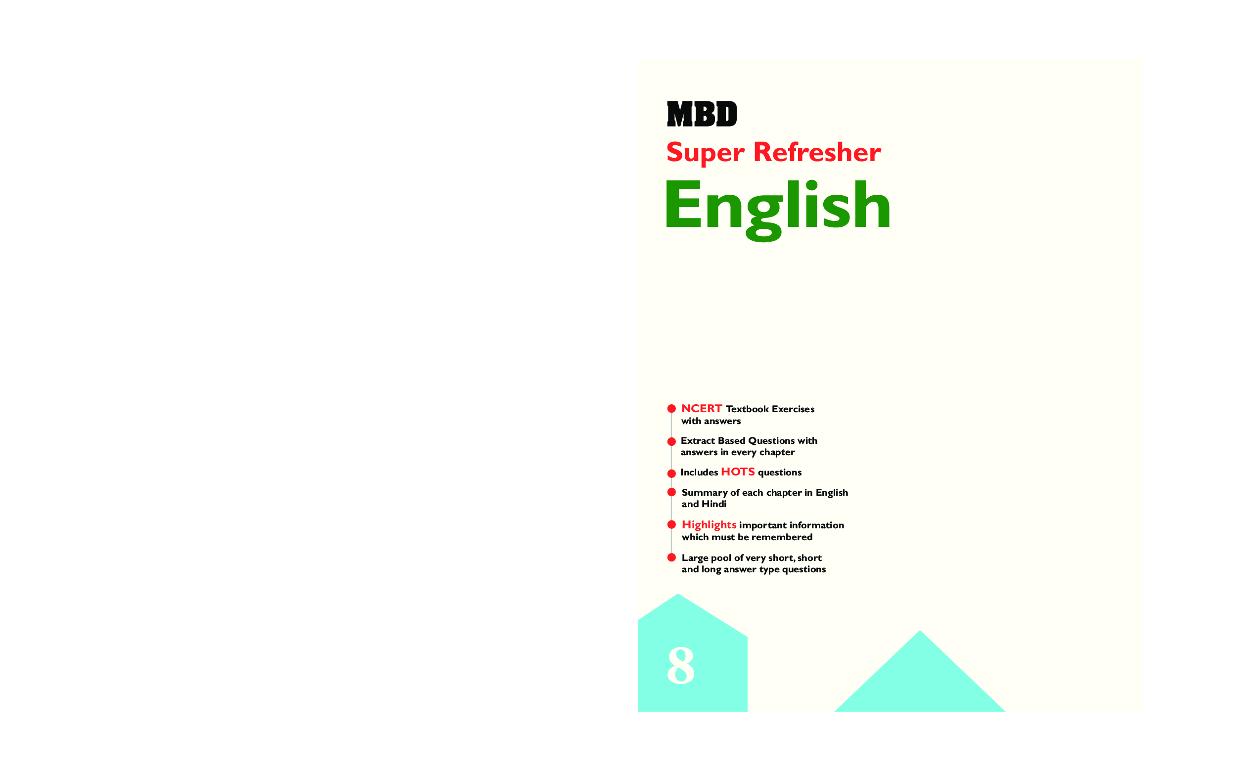 MBD Super Refresher English For Class - VIII - Page 1