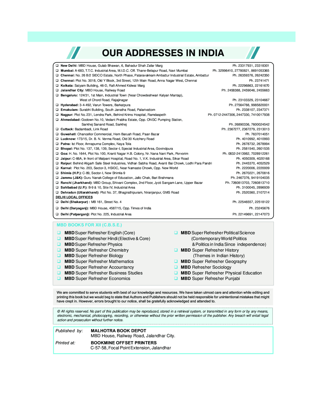 MBD Super Refresher History For Class - XII - Page 3