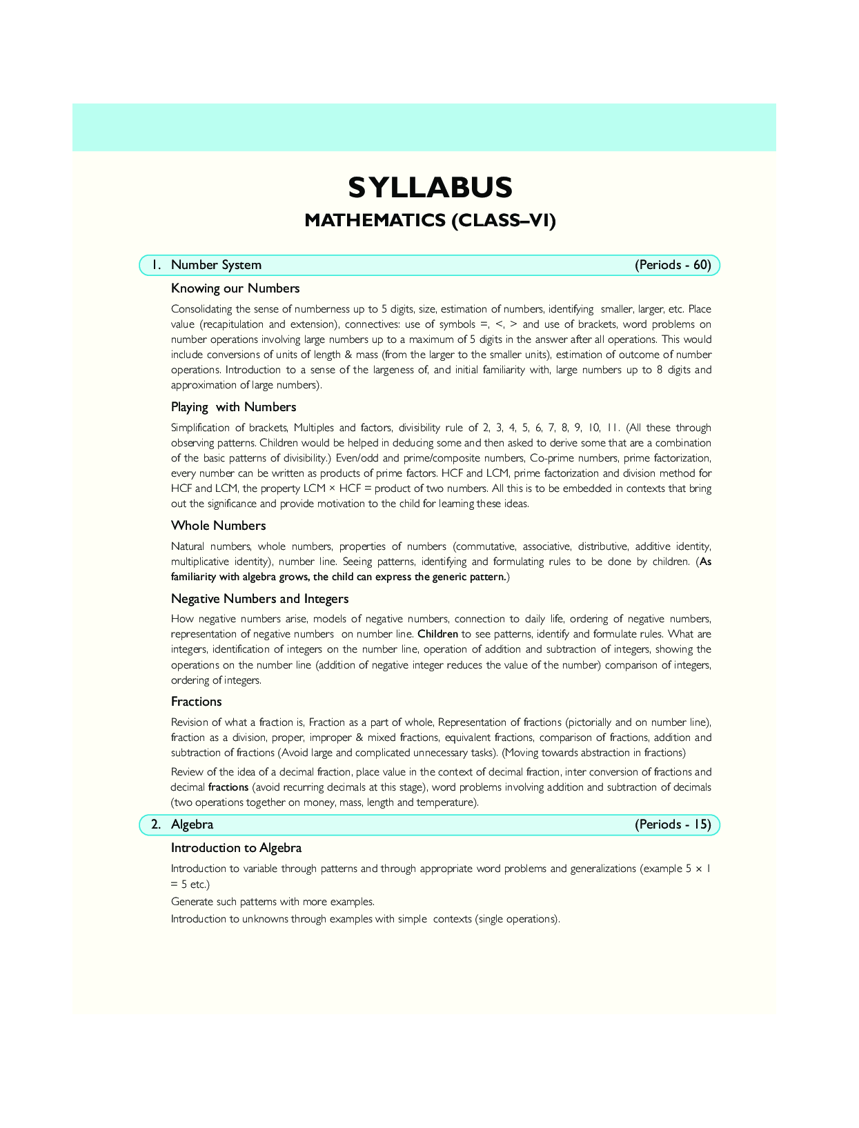 MBD Super Refresher Mathematics For Class - VI - Page 5