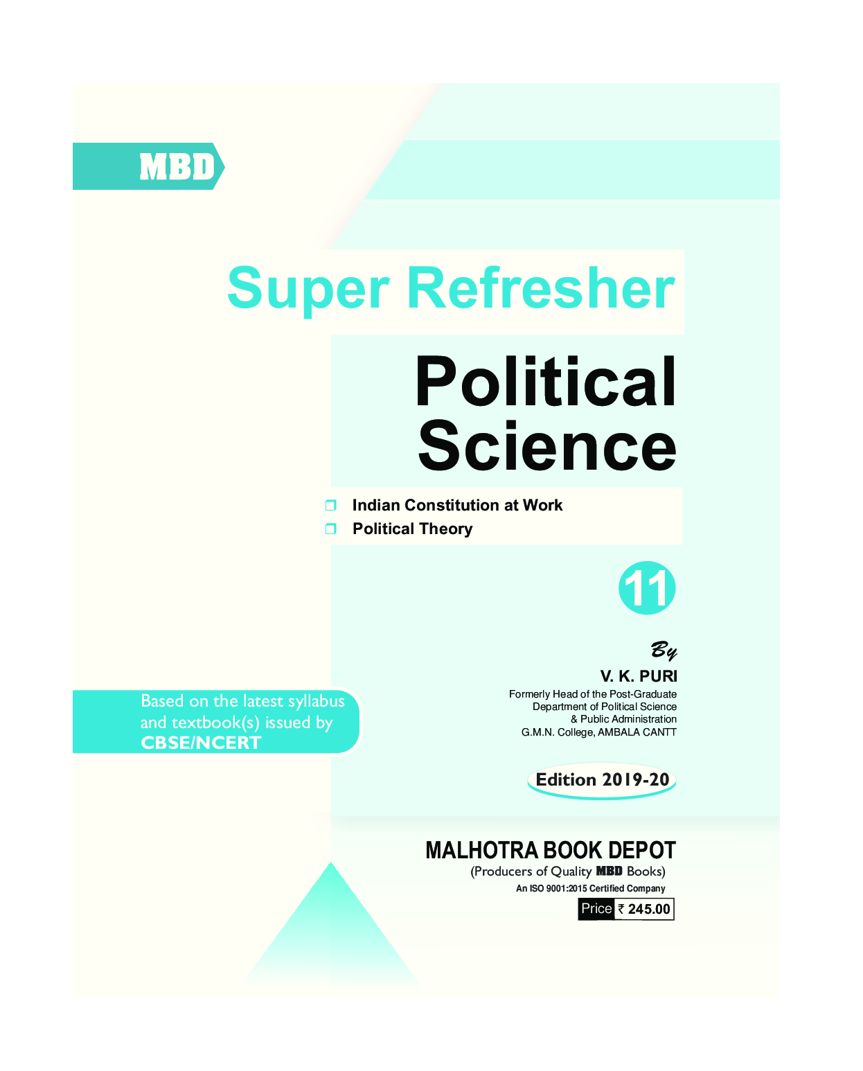 MBD Super Refresher Political Science For Class - XI - Page 2