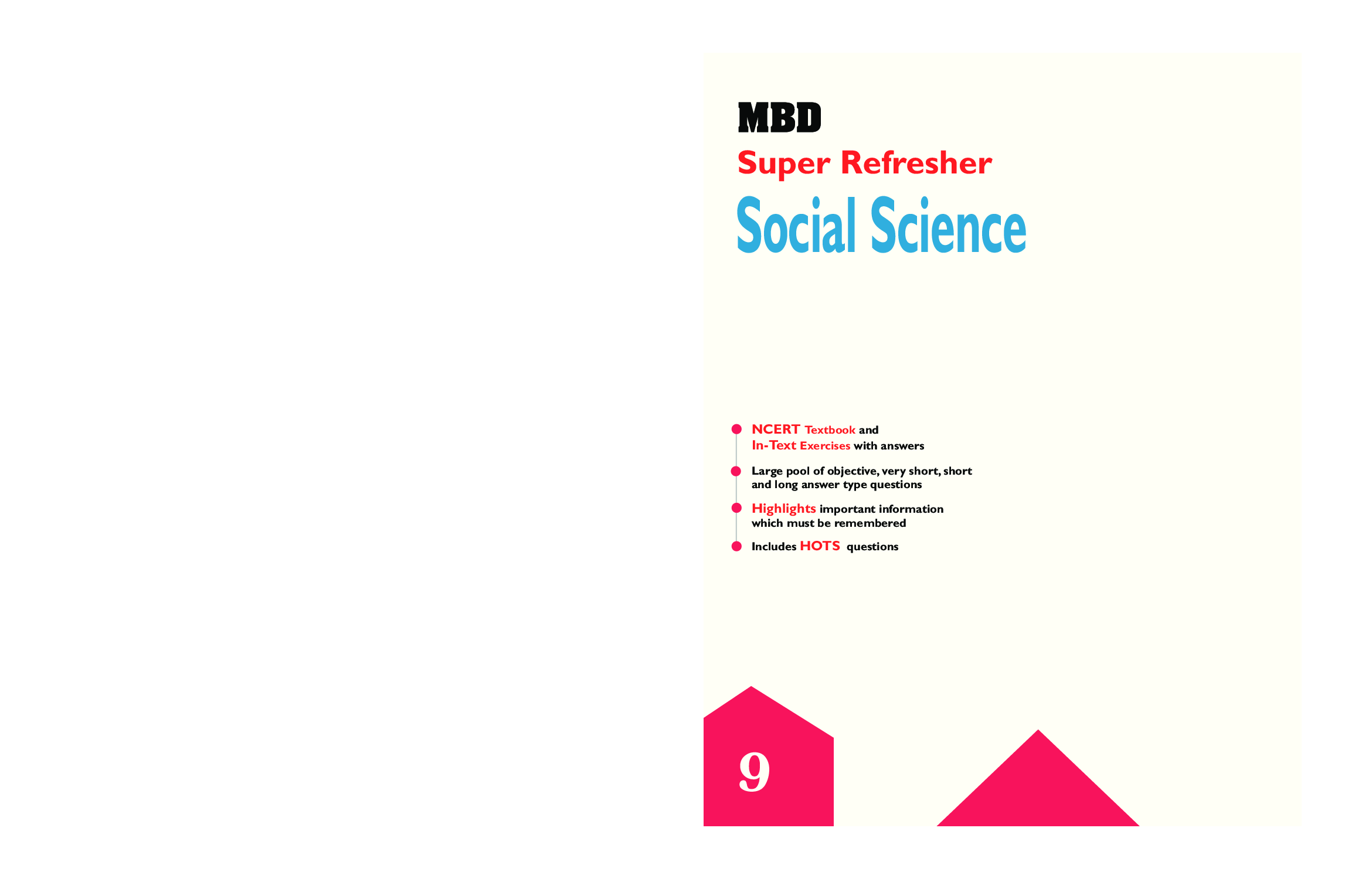 MBD Super Refresher Social Science For Class - IX - Page 1