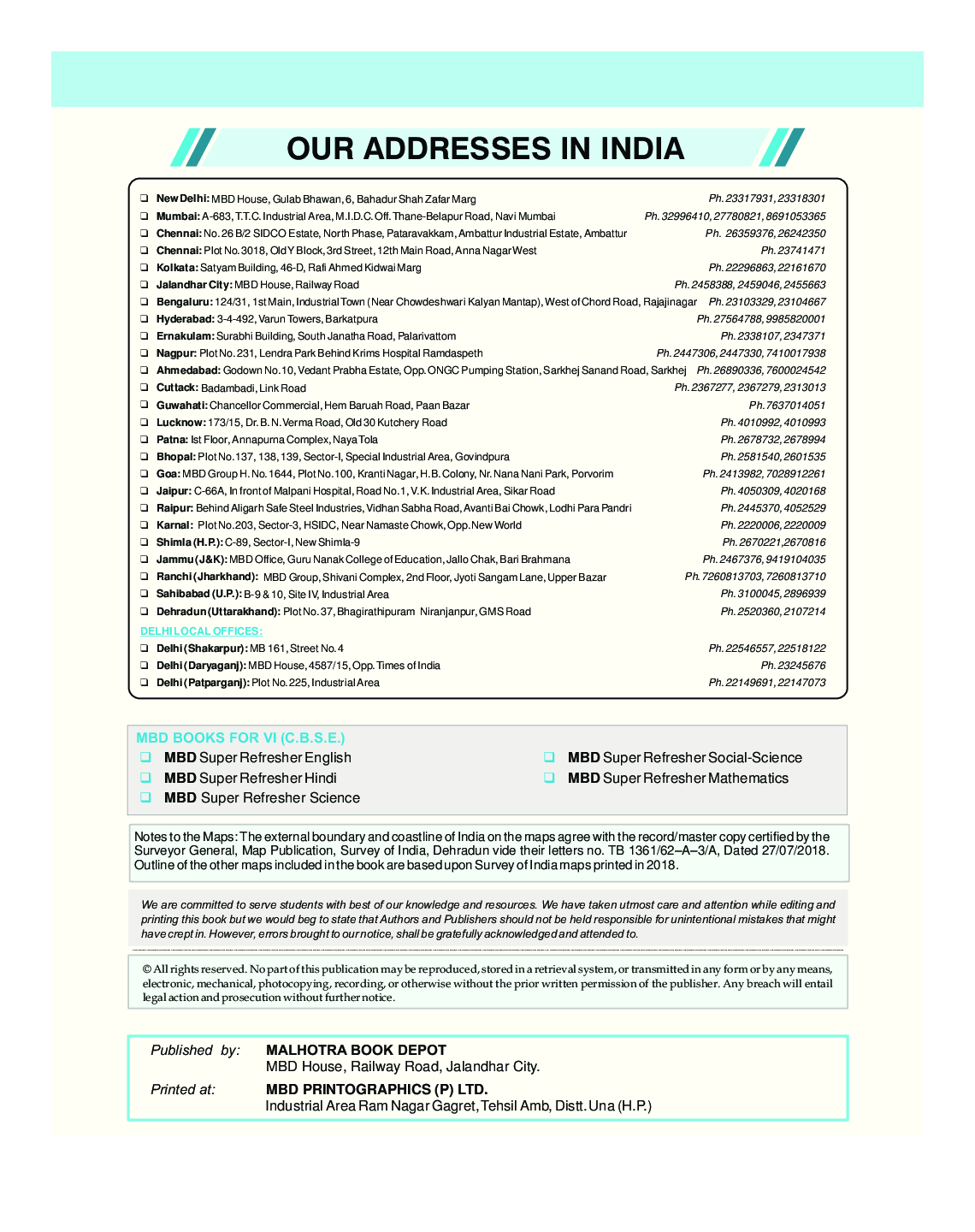 MBD Super Refresher Social Science For Class - VI - Page 4
