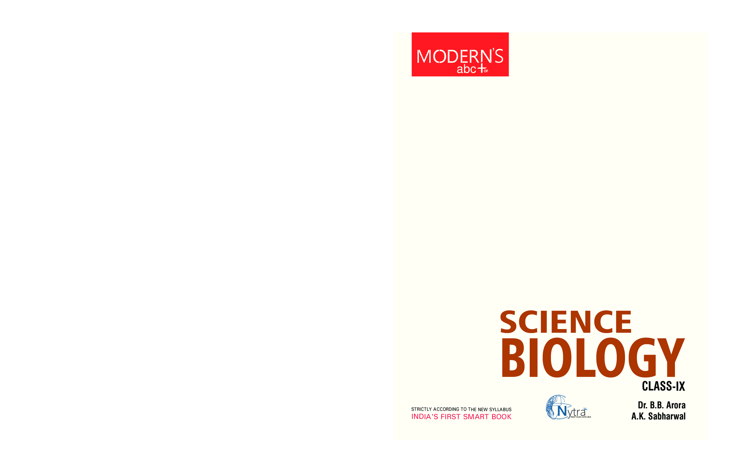Moderns ABC Plus Of Science Biology For Class - IX - Page 1