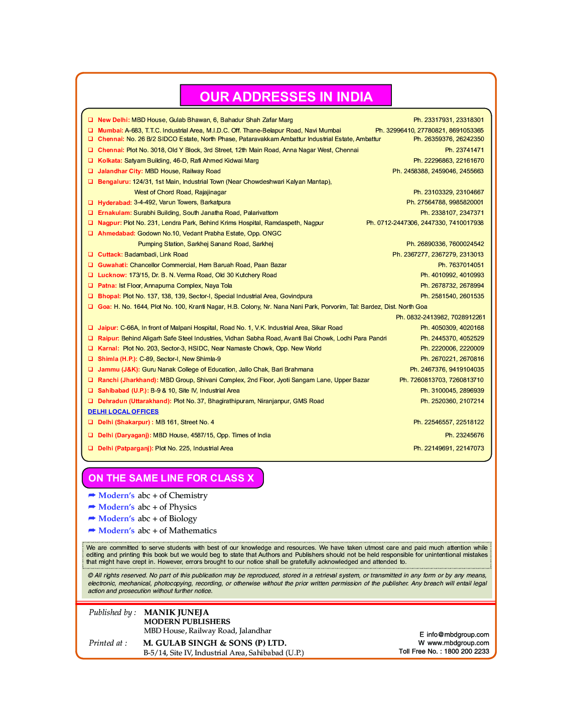 Moderns ABC Plus Of Science Biology For Class - X - Page 4