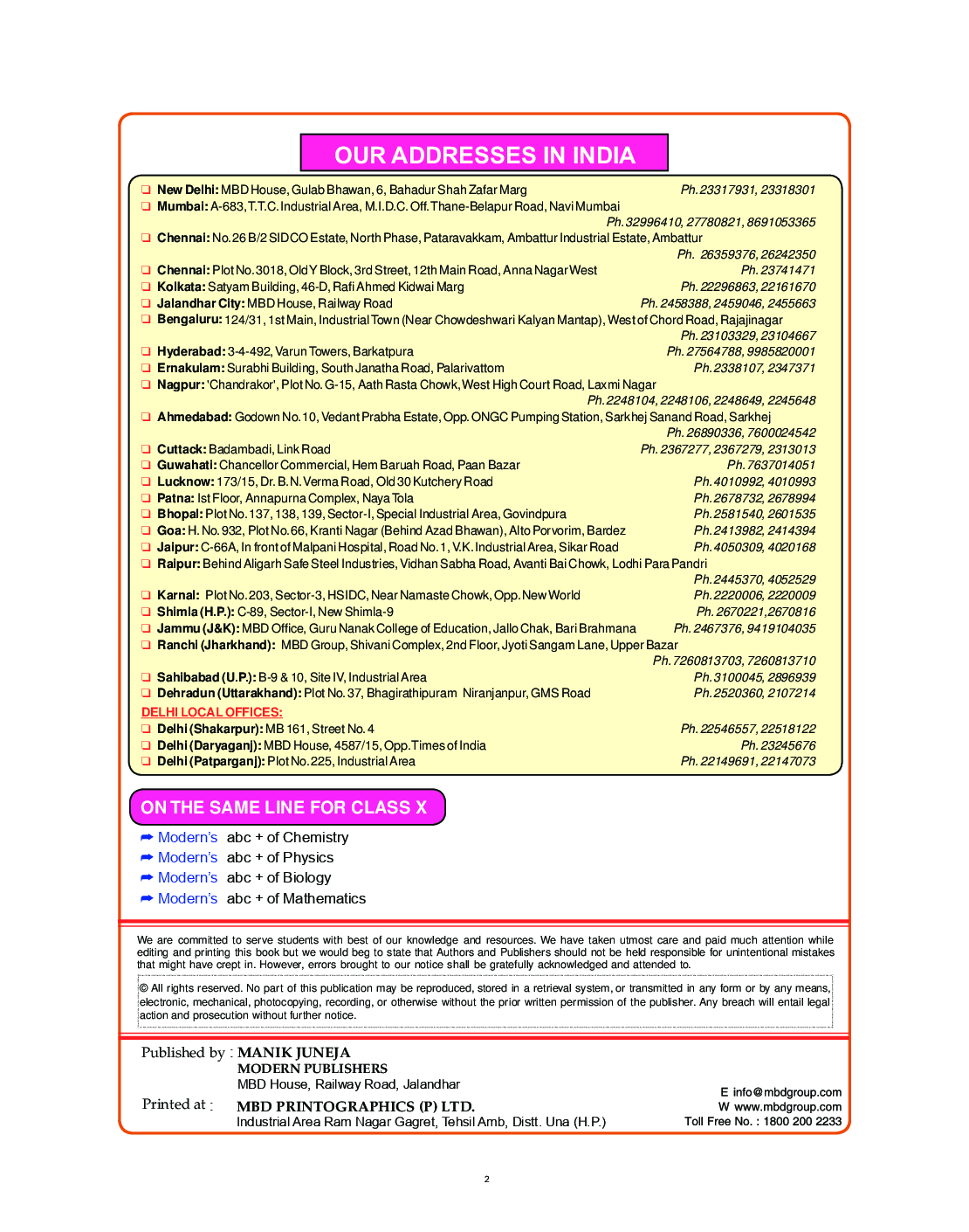 Moderns ABC Plus Of Science Chemistry For Class - X - Page 4