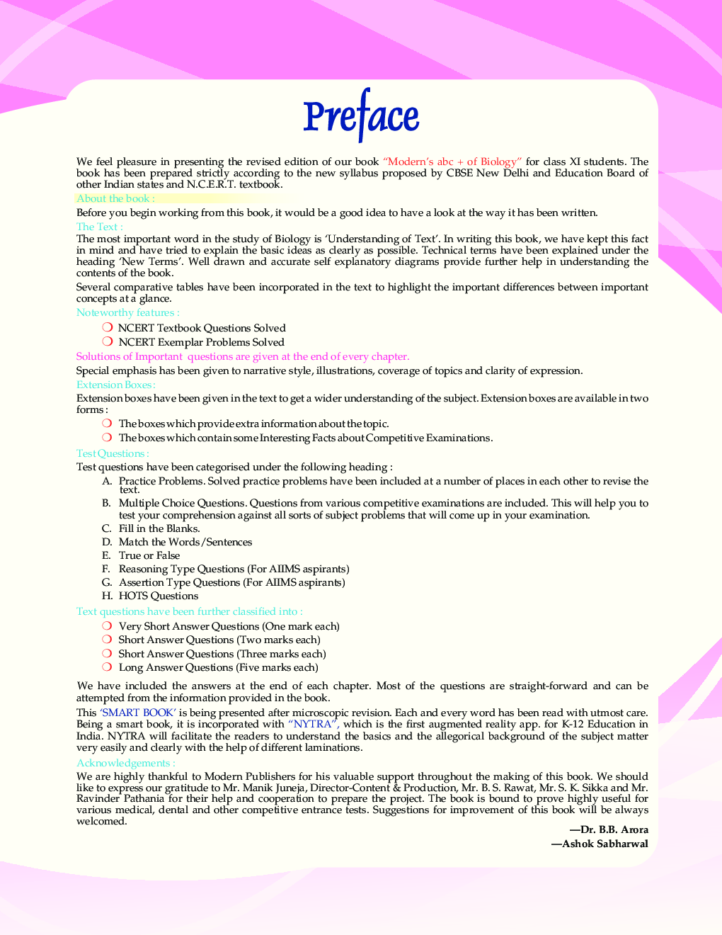 Moderns ABC Plus Of Biology For Class - XI Part - I - Page 5