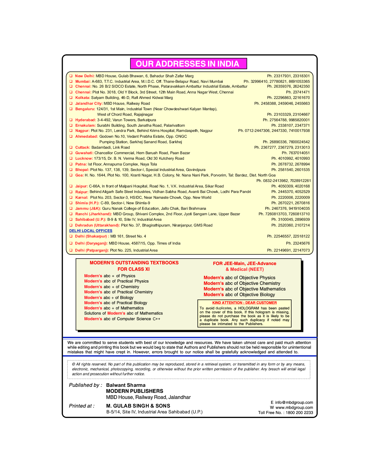 Moderns ABC Plus Of Chemistry For Class - XI Part - II - Page 3