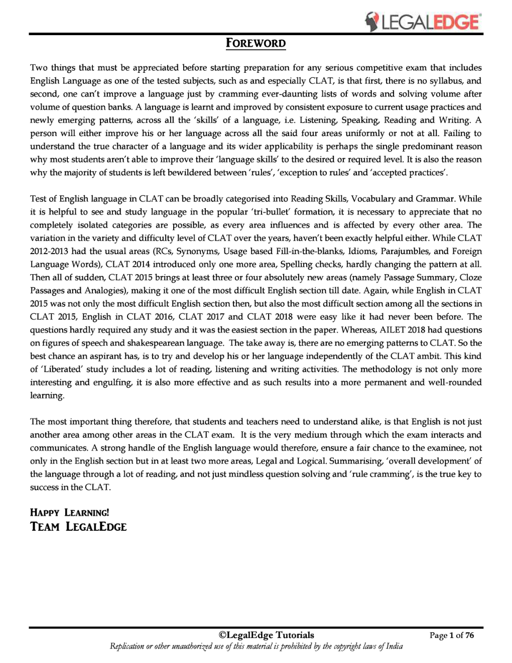 ERSM English Language 4 For CLAT 2019 - Page 2