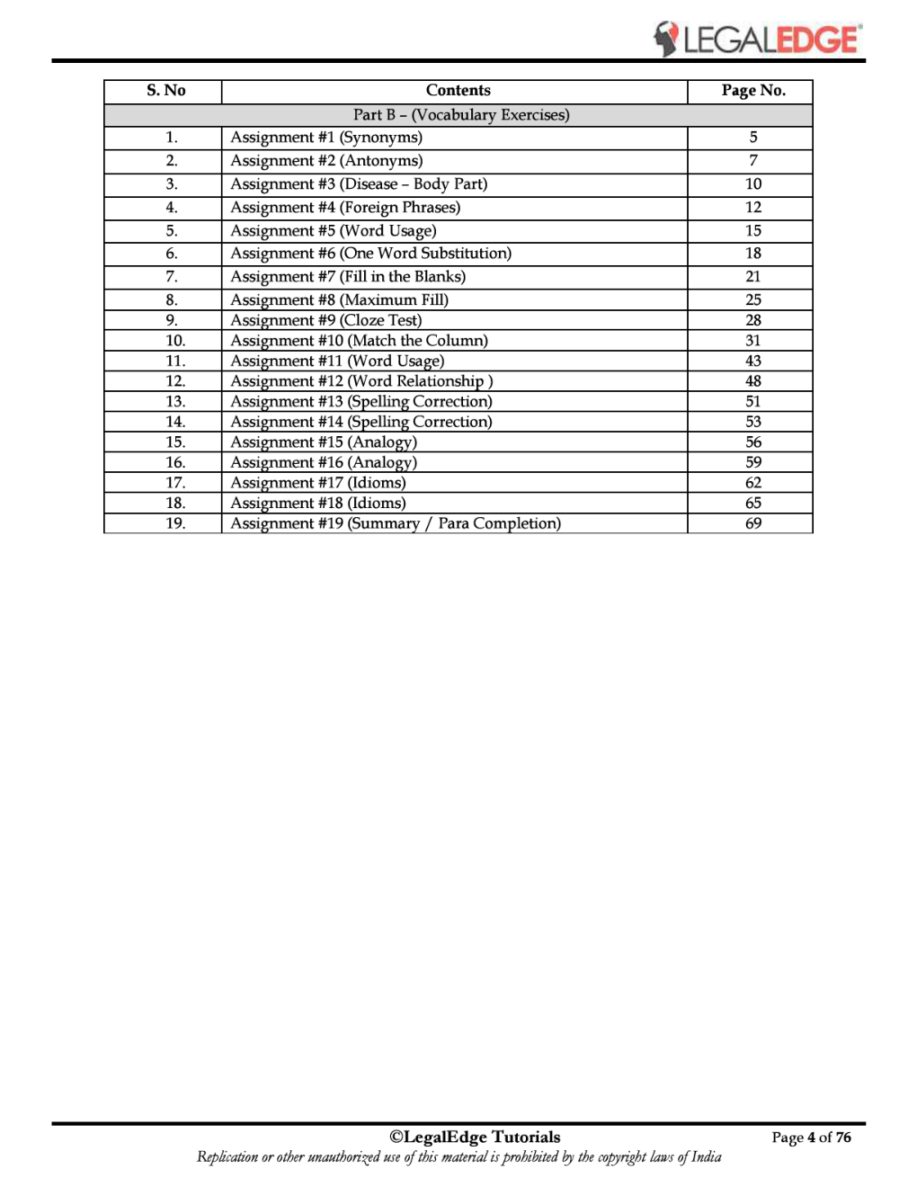 ERSM English Language 4 For CLAT 2019 - Page 5