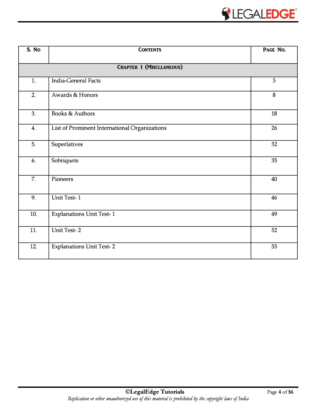 ERSM General Knowledge 2 For CLAT 2019 - Page 5