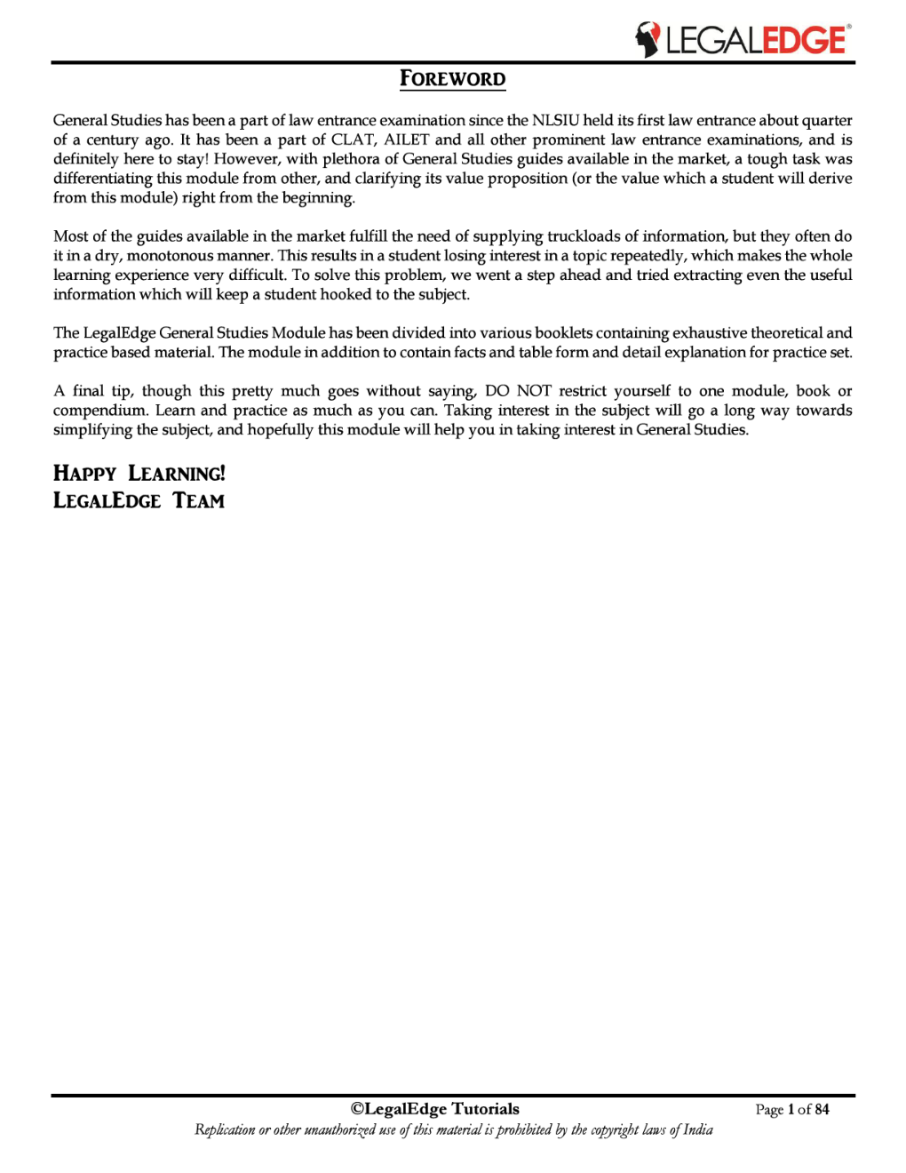 ERSM General Knowledge 3 For CLAT 2019 - Page 2