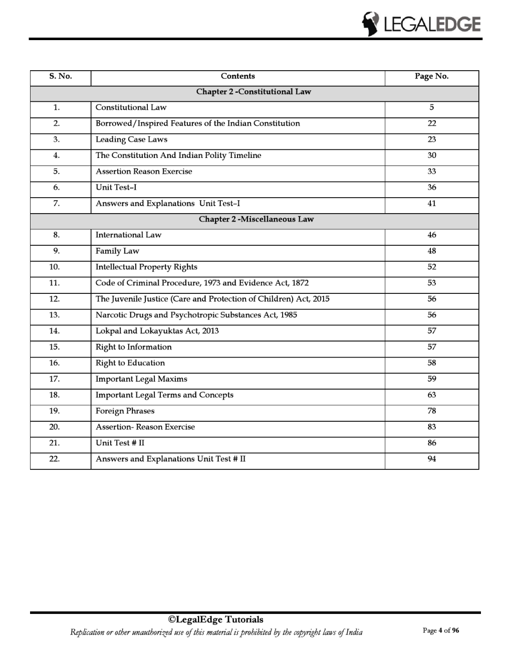 ERSM Legal Aptitude 2 For CLAT 2019 - Page 5
