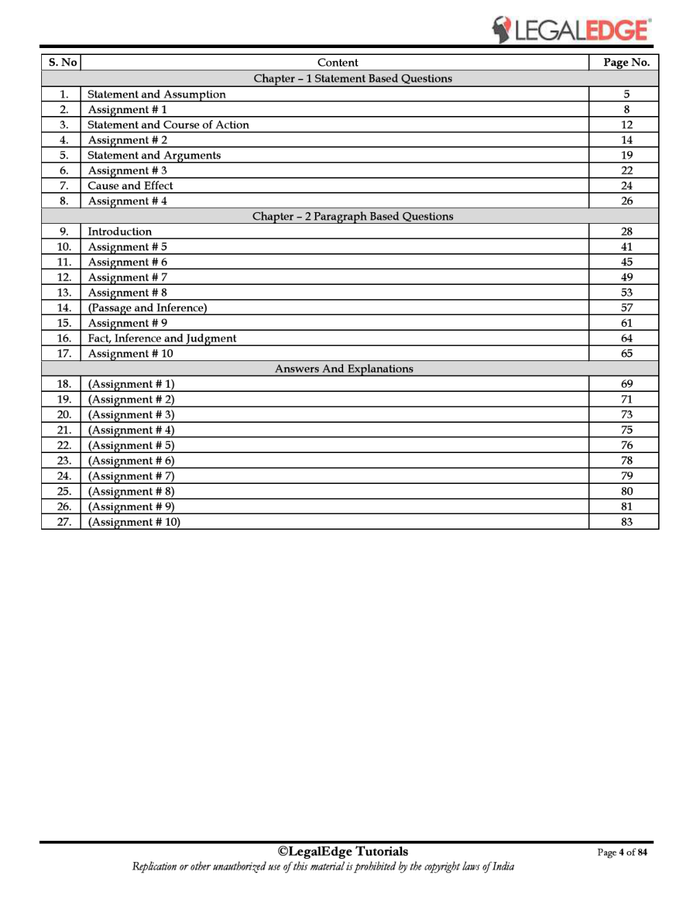 ERSM Logical Reasoning 4 For CLAT 2019 - Page 5