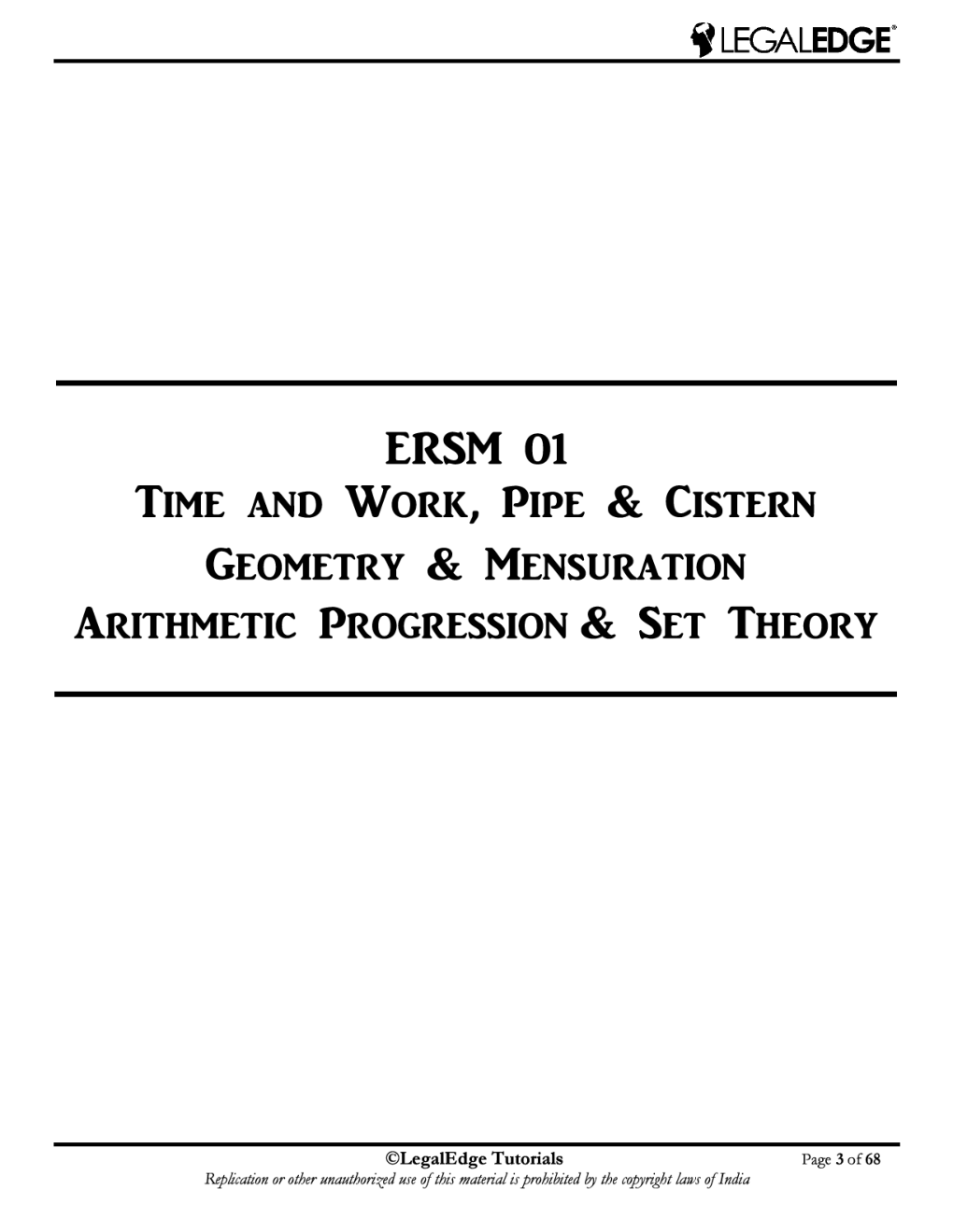 ERSM Mathematics 1 For CLAT 2019 - Page 4