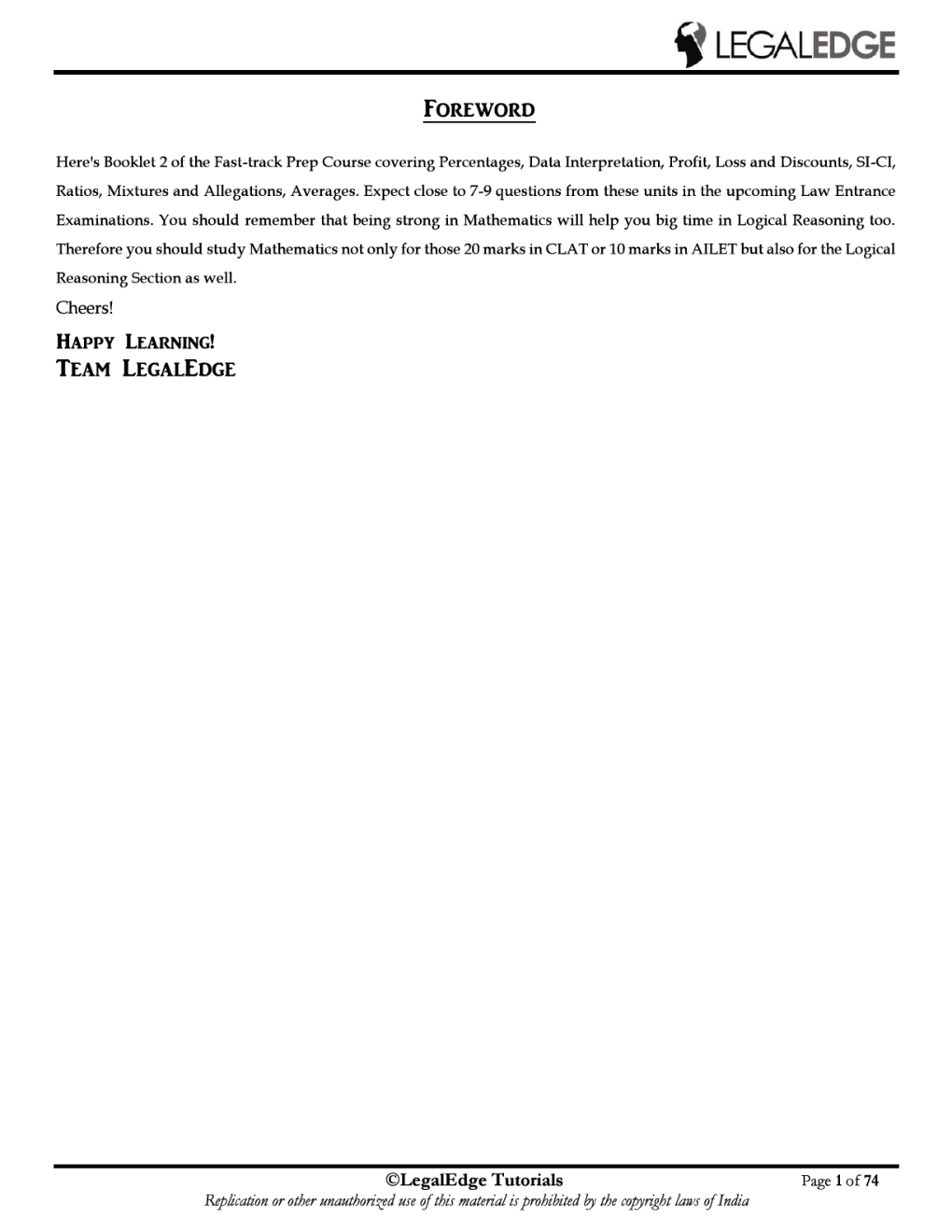 ERSM Mathematics 2 For CLAT 2019 - Page 2