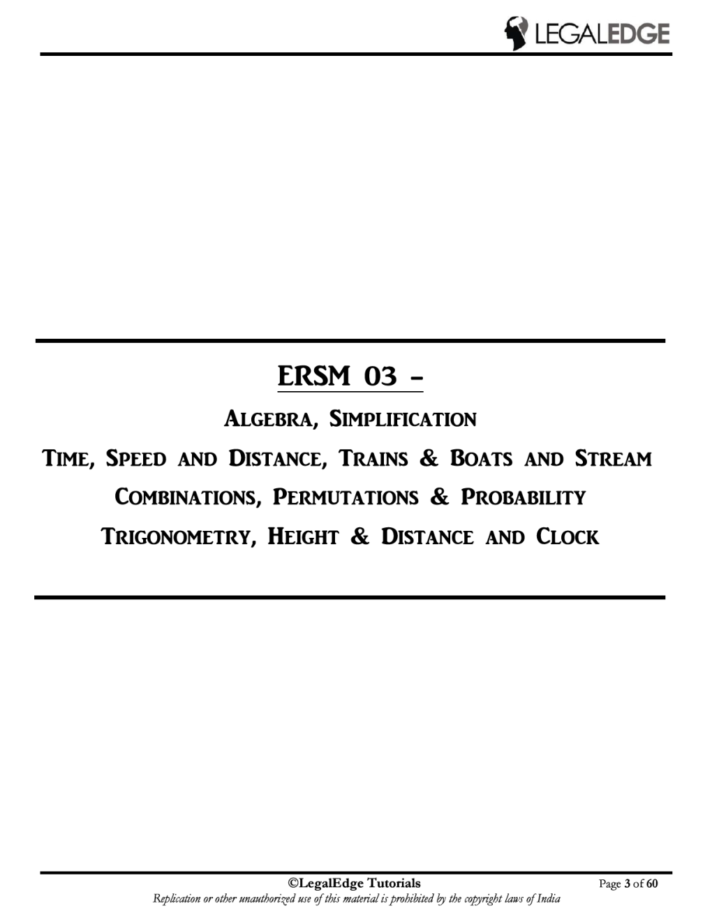 ERSM Mathematics 3 For CLAT 2019 - Page 4