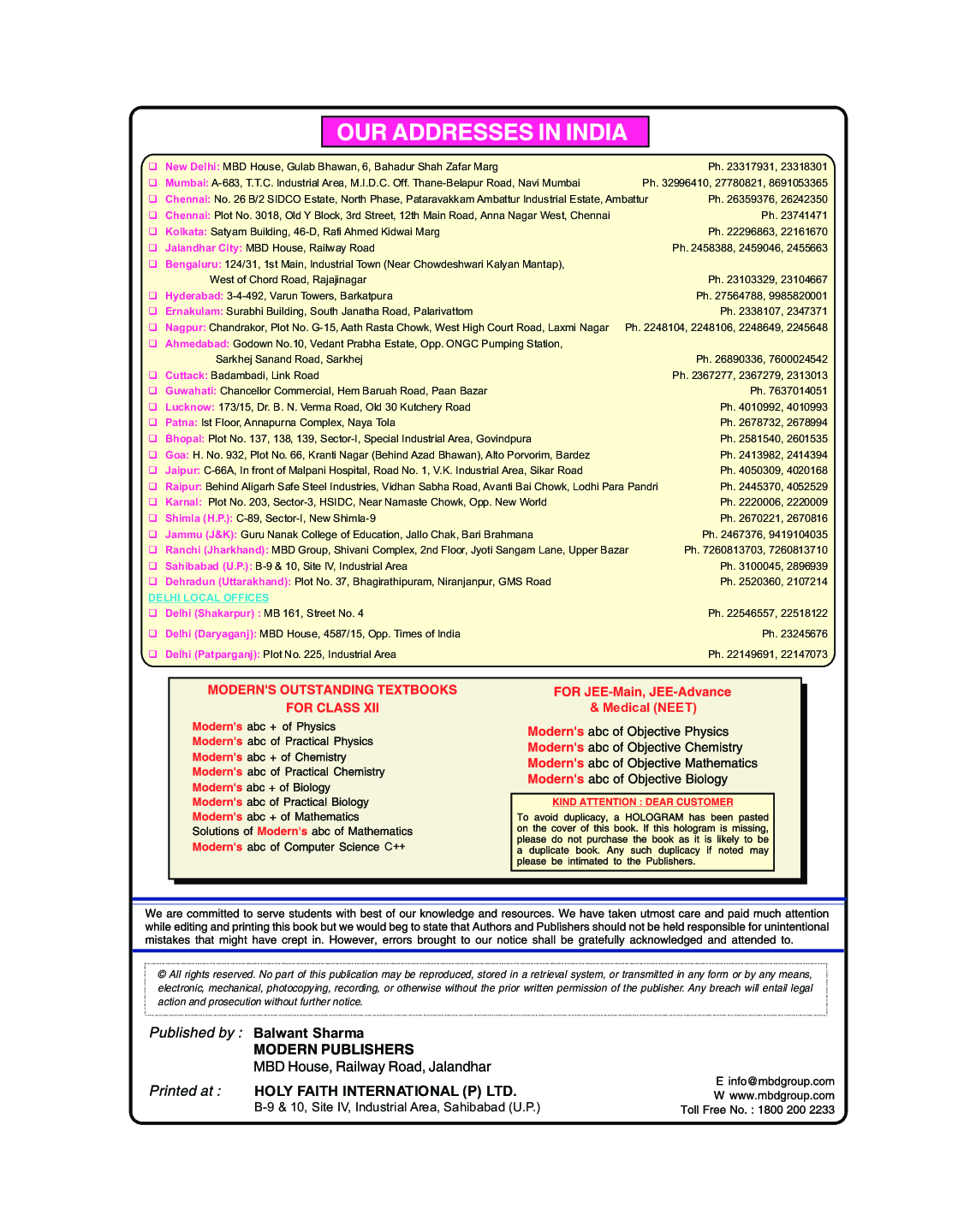 Moderns ABC Plus Of Chemistry For Class - XII Part - II - Page 3