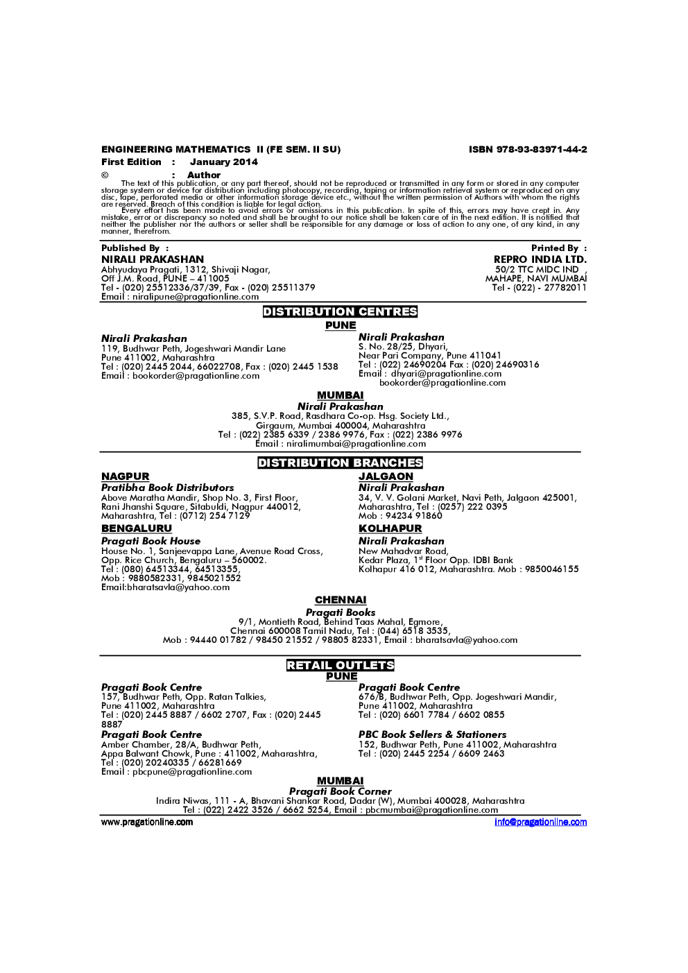 Engineering Mathematics - II - Page 3