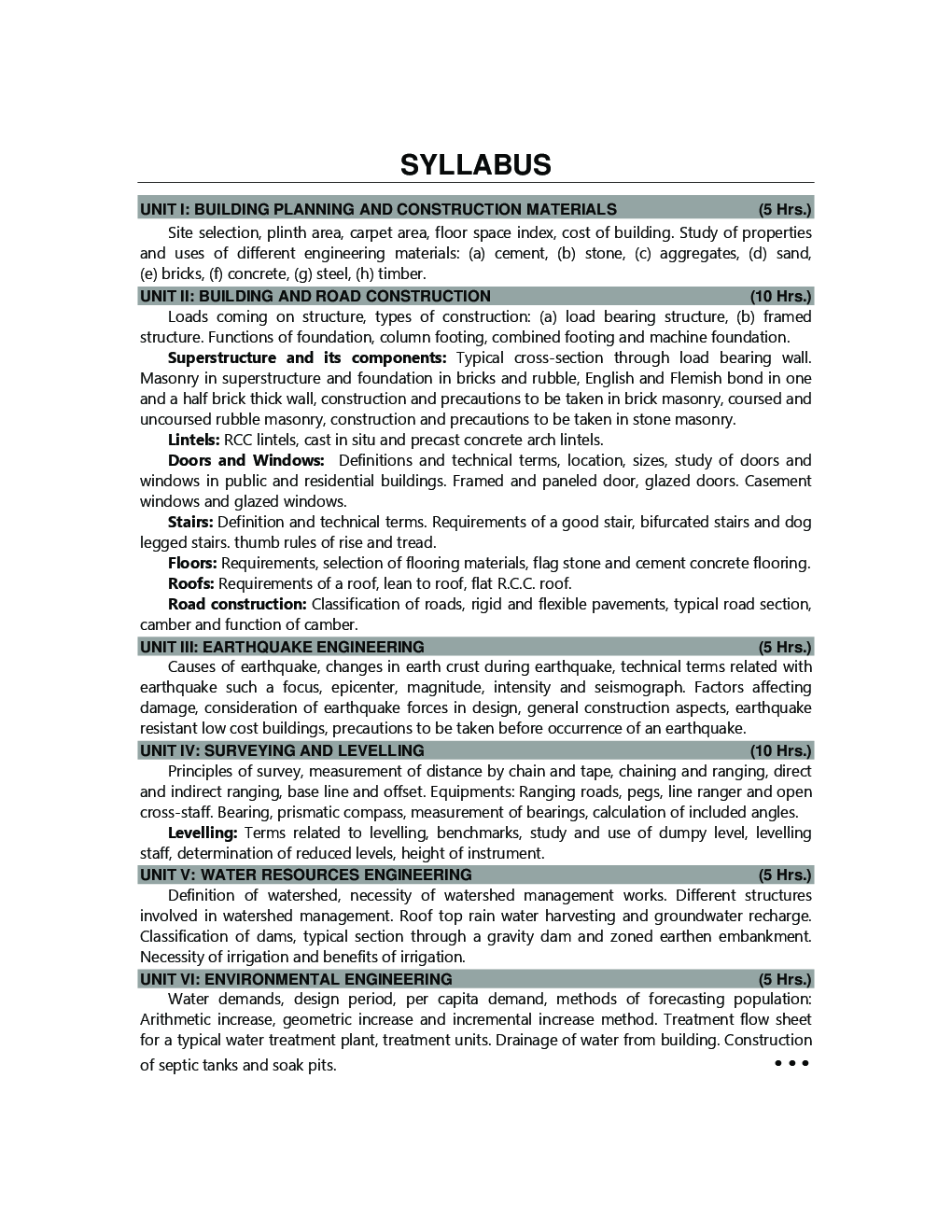 Elements Of Civil Engineering - Page 5