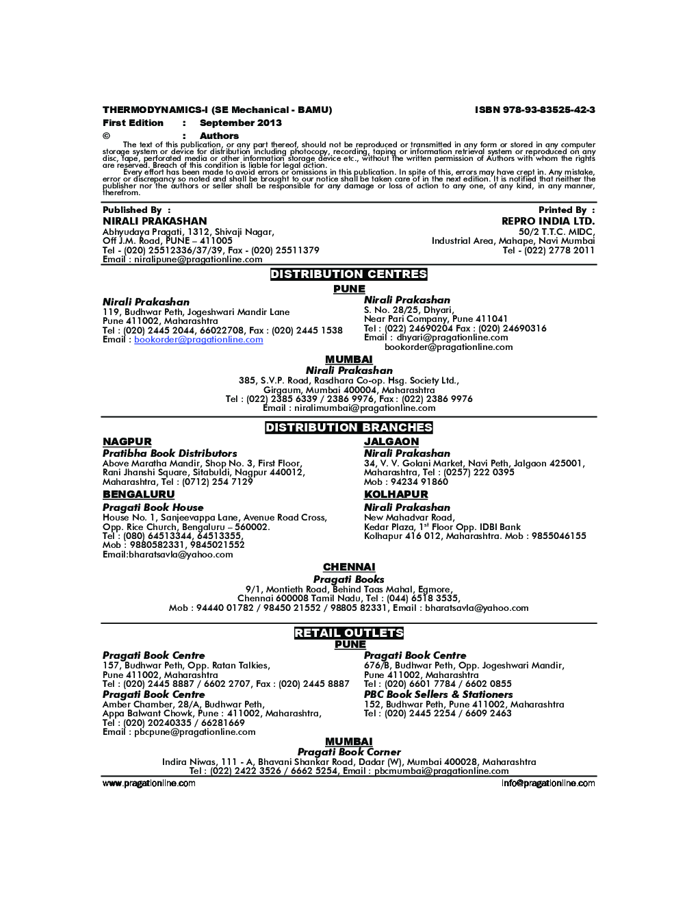 Thermodynamics - I - Page 3