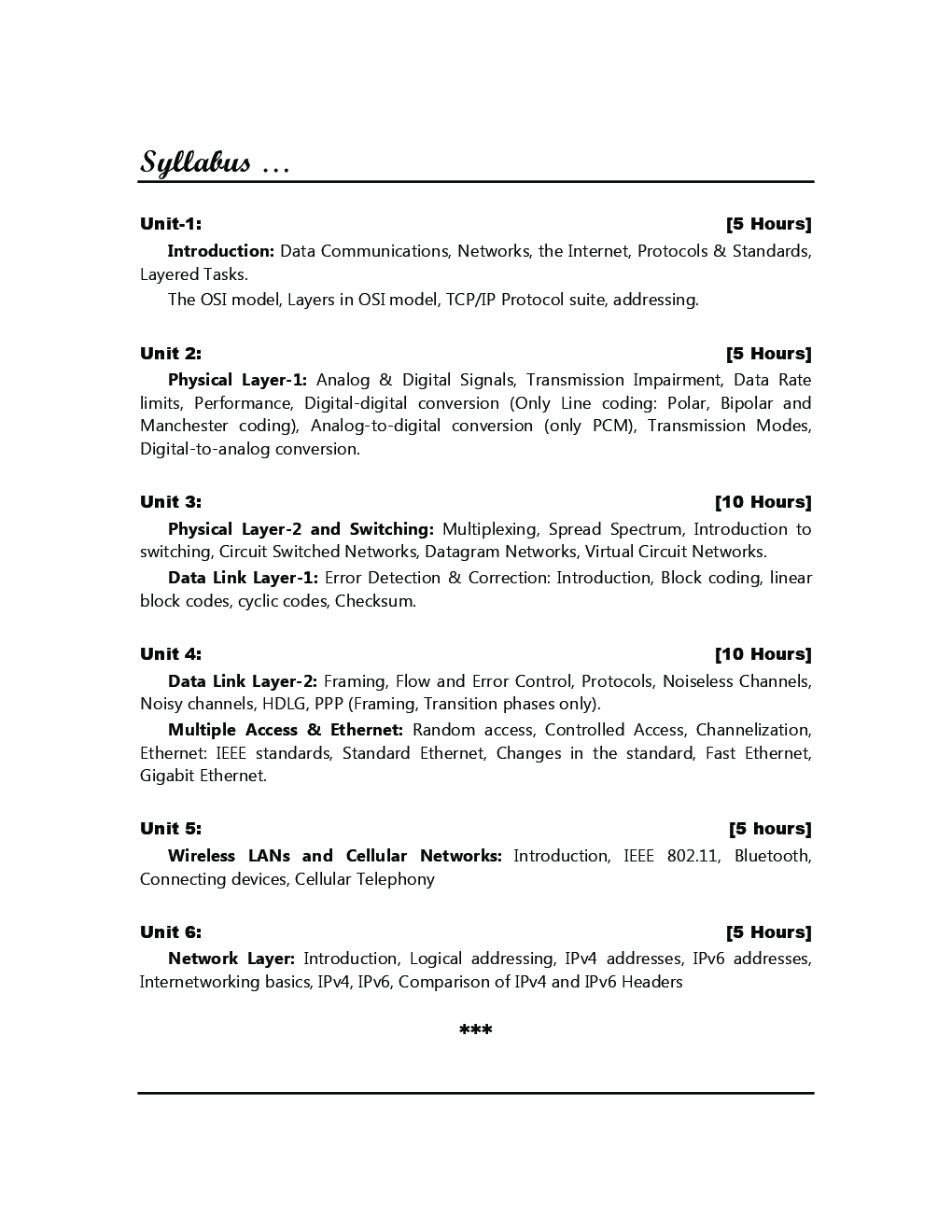 Computer Networks - I - Page 5