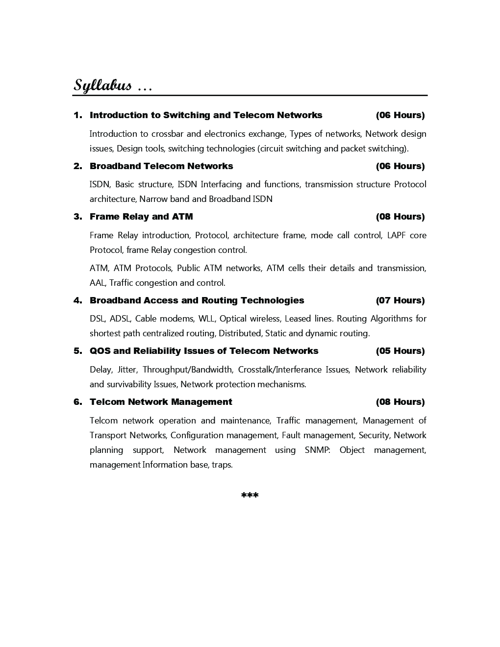 Telecom Networks And Management - Page 5