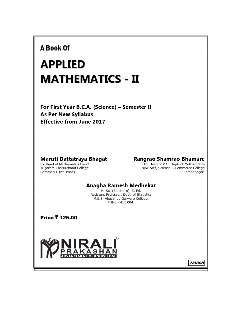 Applied Mathematics - II - Page 2