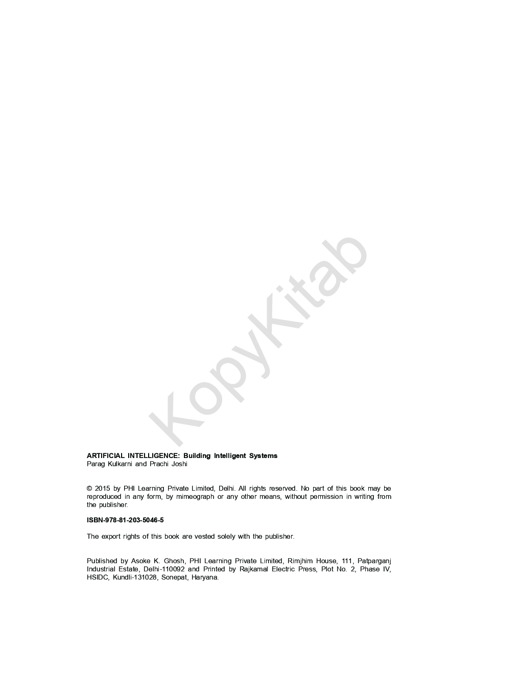 Artificial Intelligence : Building Intelligent Systems - Page 5