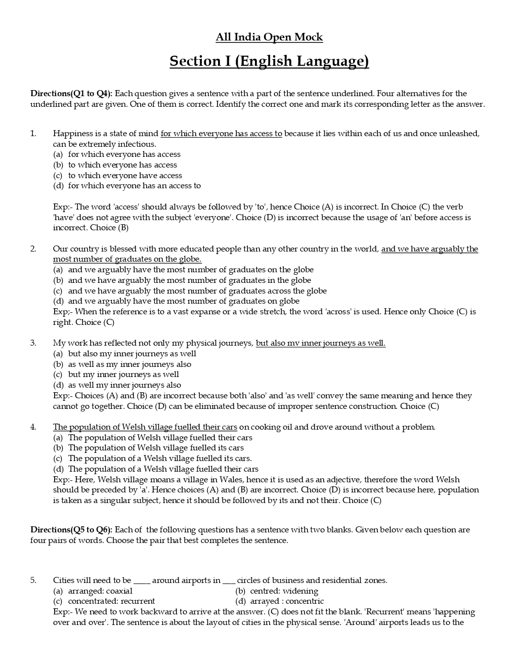 CLAT 2019 Offline Mocks 1 - Page 2