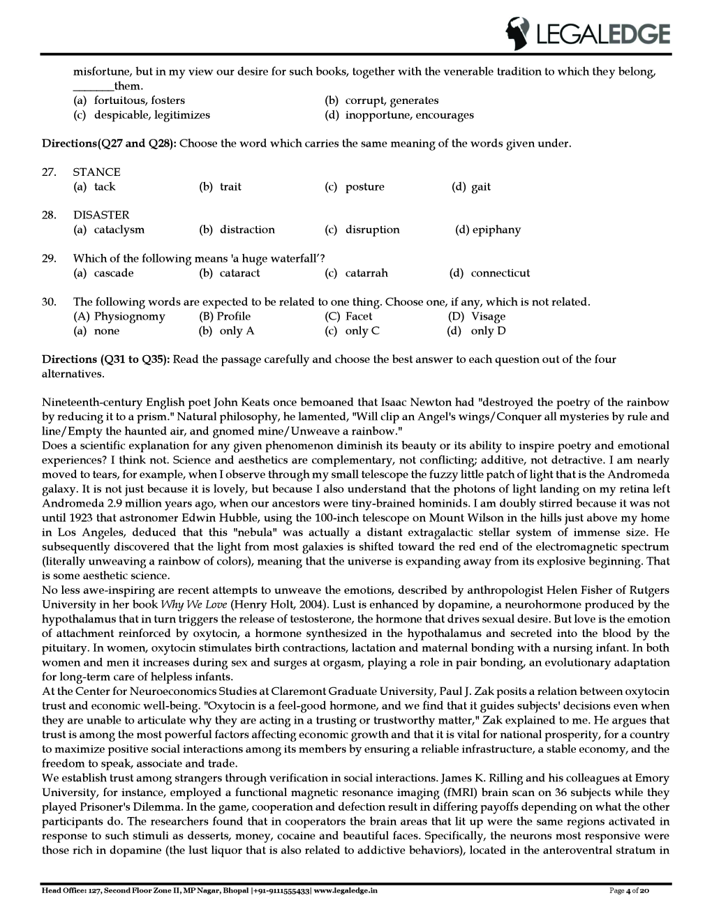 CLAT 2019 Offline Mocks 5 - Page 5