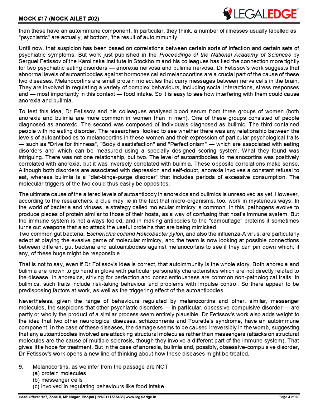 CLAT 2019 Offline Mocks 6 - Page 5