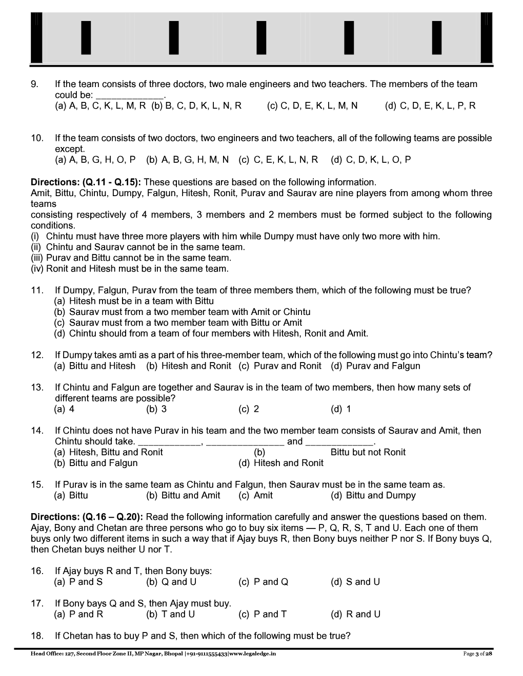CLAT 2019 Offline Mocks 25 - Page 4
