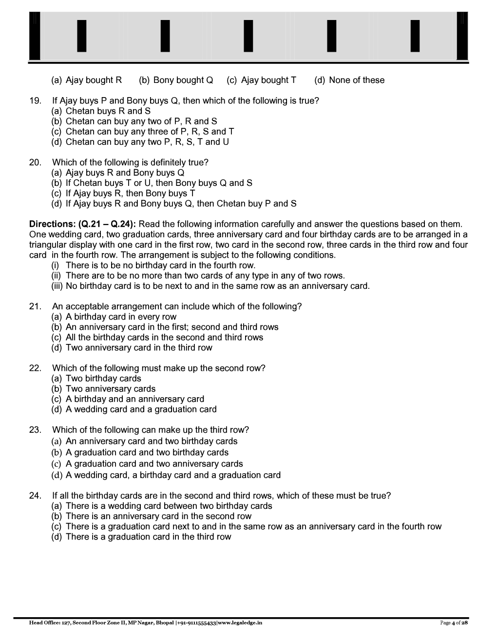 CLAT 2019 Offline Mocks 25 - Page 5