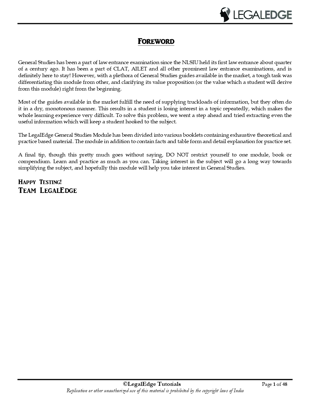 CLAT 2019 RSM General Knowledge - 1 - Page 2