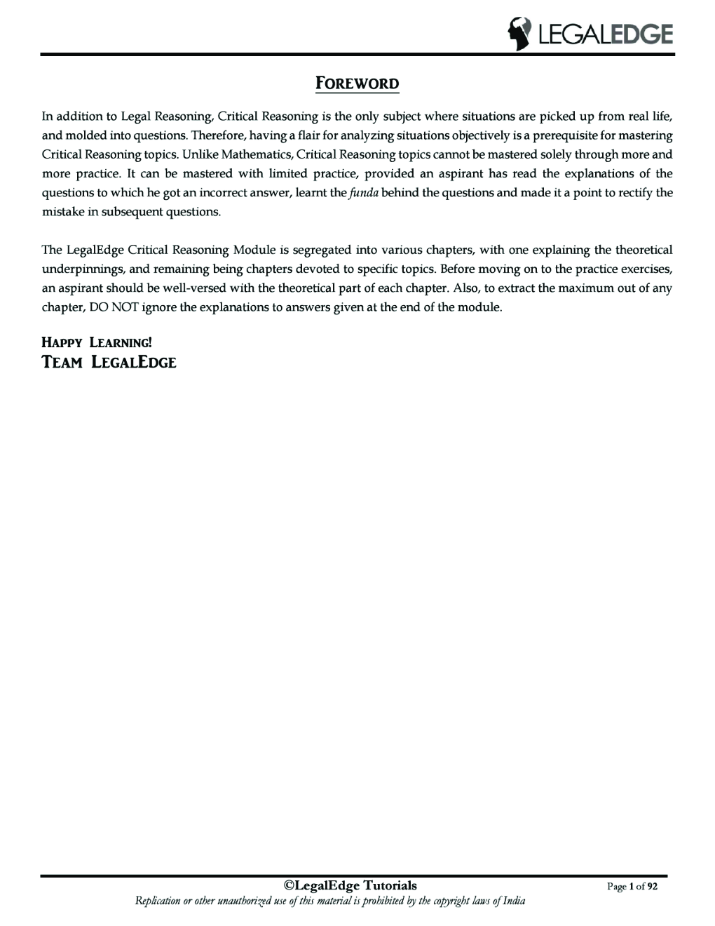 CLAT 2019 RSM Logical Reasoning - 3 - Page 2