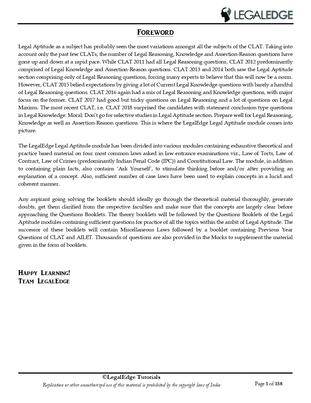 CLAT 2019 RSM Legal Aptitude - 1 - Page 2