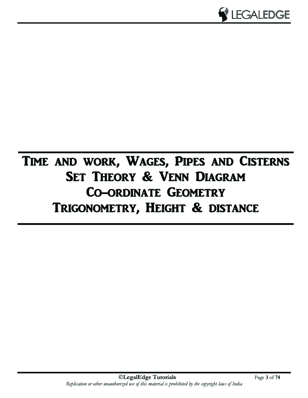 CLAT 2019 RSM Mathematics - 3 - Page 4