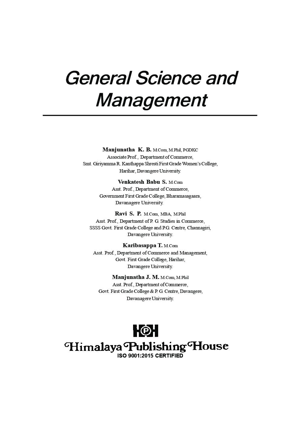General Science And Management - Page 2