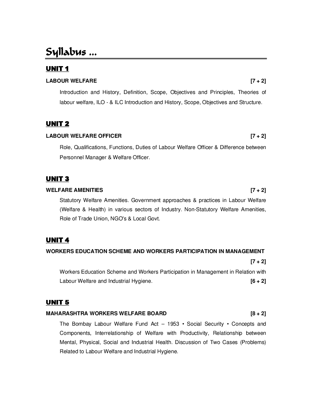 Labour Welfare - Page 5