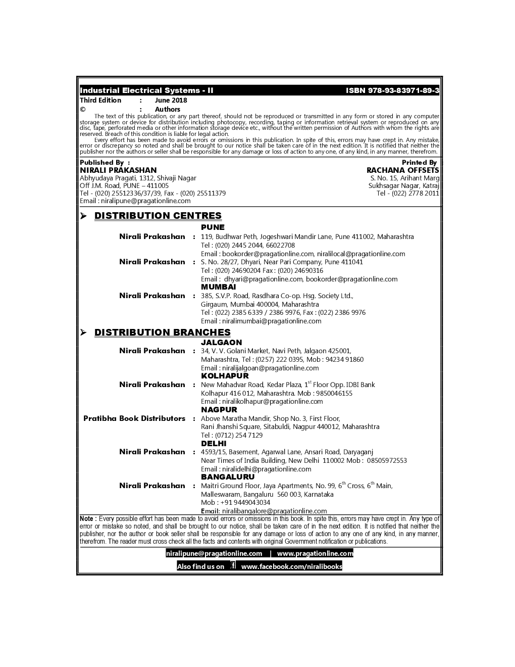 Industry Electrical Systems - II - Page 3