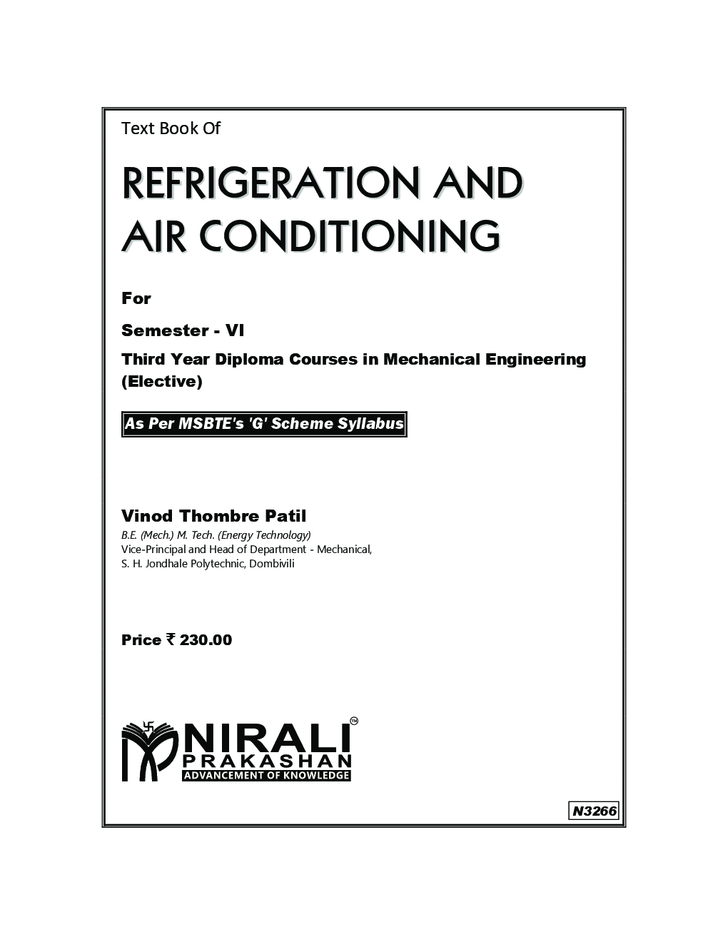 Refrigeration And Air Conditioning (MSBTE Semester-VI) - Page 2
