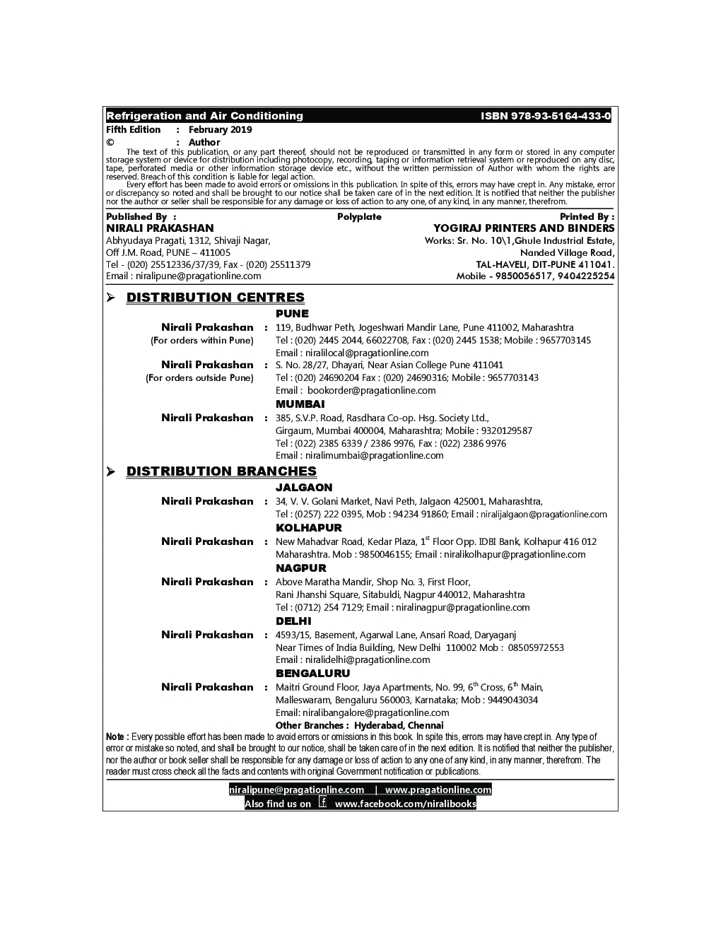 Refrigeration And Air Conditioning (MSBTE Semester-VI) - Page 3