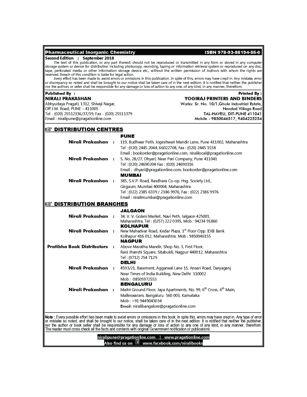 Pharmaceutical Inorganic Chemistry Simplified - Page 3