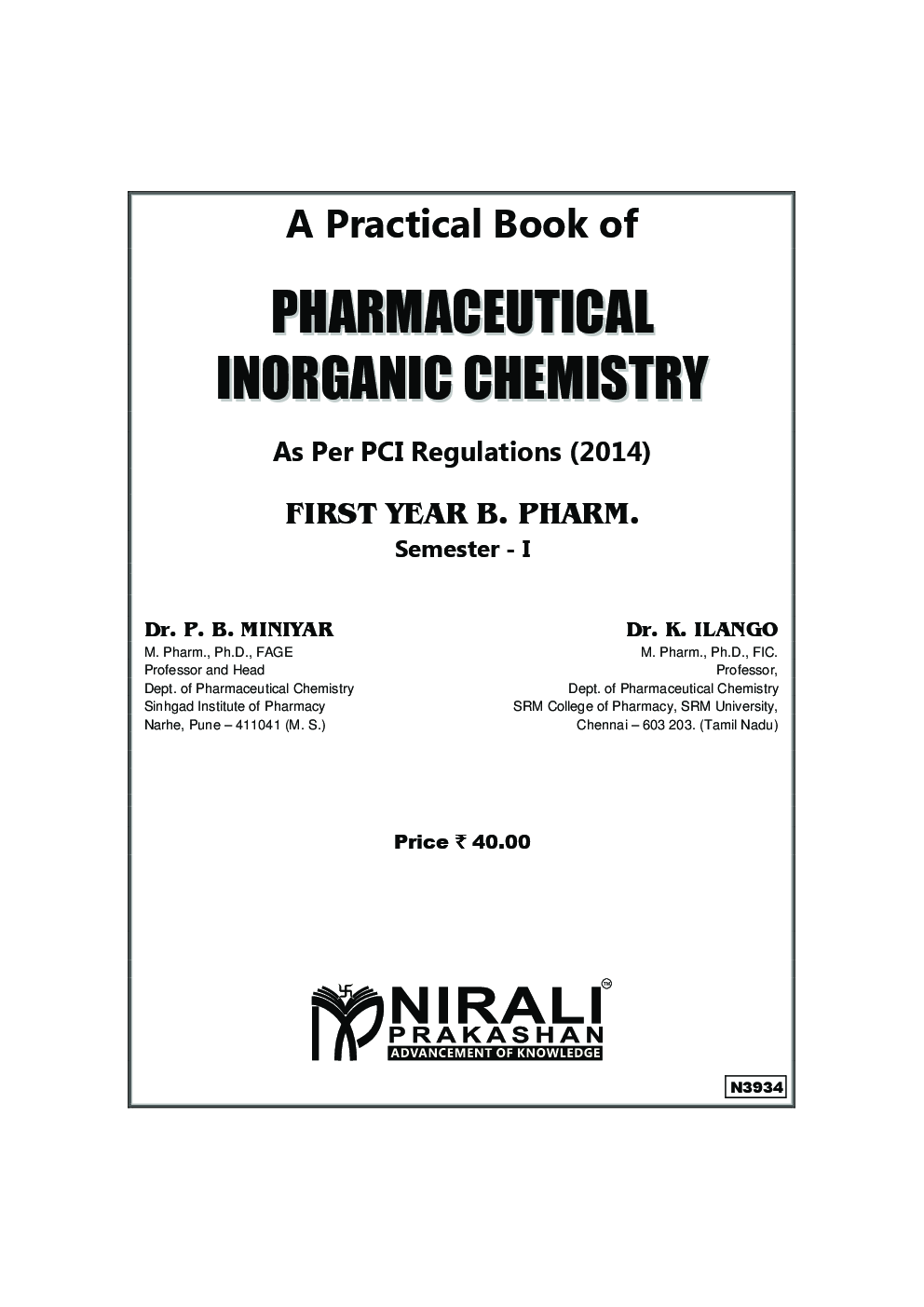 Pharmaceutical Inorganic Chemistry Simplified - Page 2