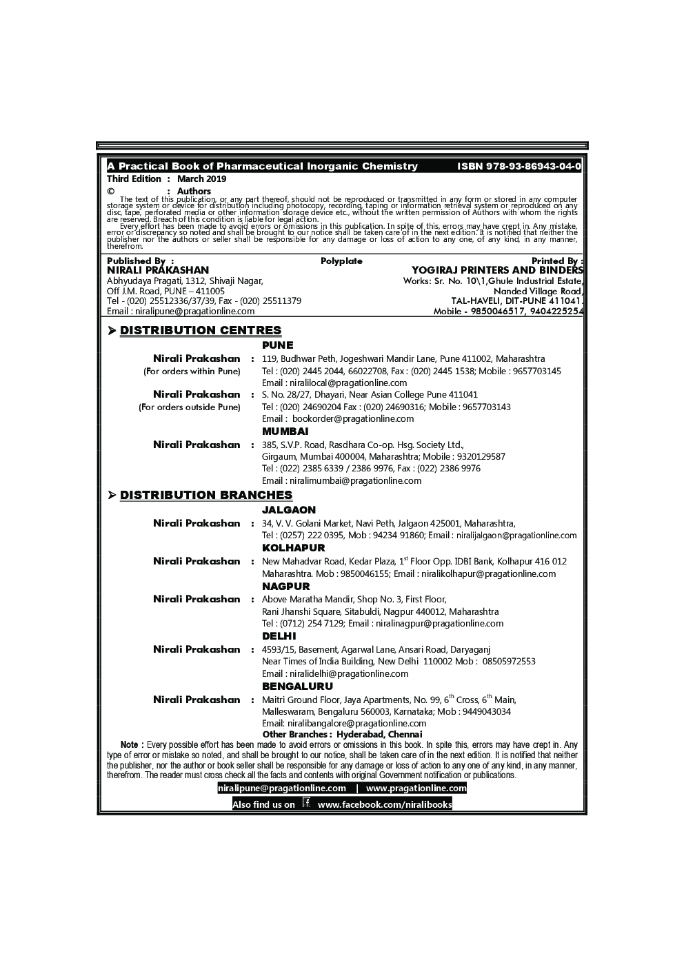 Pharmaceutical Inorganic Chemistry Simplified - Page 3