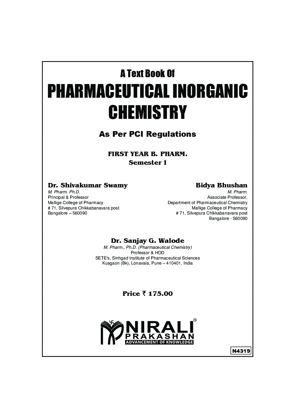 Pharmaceutical Inorganic Chemistry - Page 2